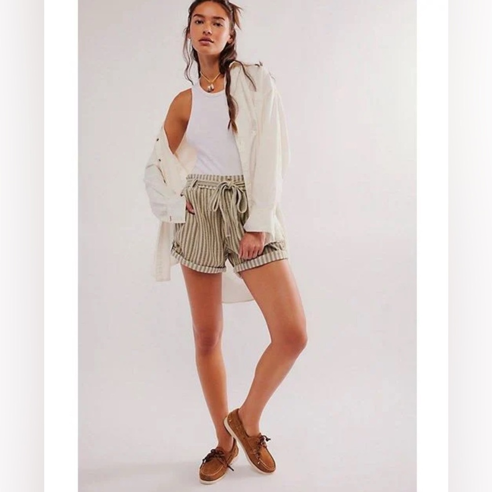 Free People FP One Harriet Striped Shorts. NWOT. - Picture 5 of 7